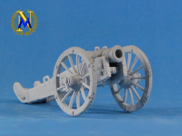 French 6 inches Gribeauval system long porte howitzer - 28mm