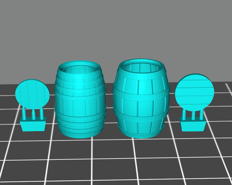 Barrels (2 designs) - STL