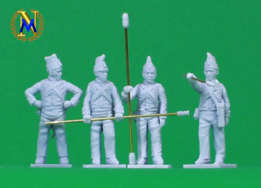 Italian Artillery 1809 - Long trousers & forge caps- 28mm