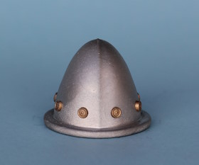 Spanish Cabasset with brass rivets - Click Image to Close